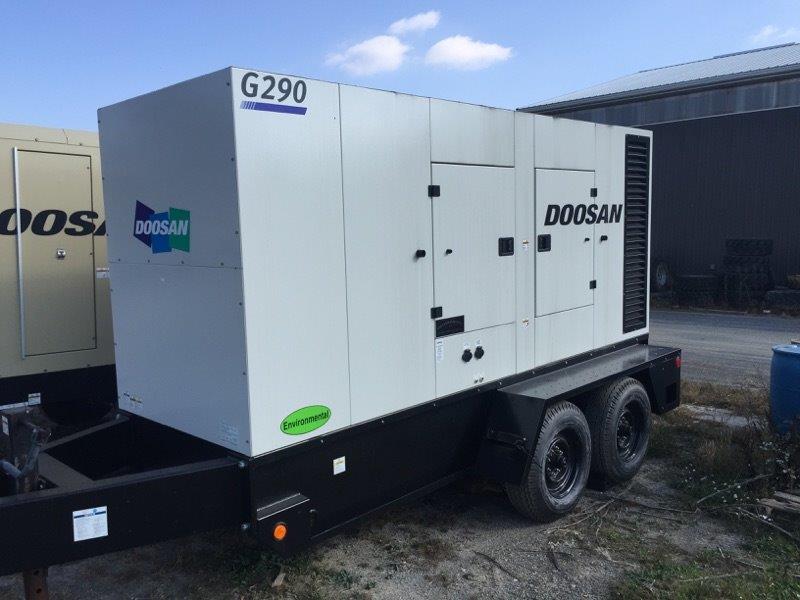 New Cummins / Doosan Portable Diesel Generator Set Model G290 – SOLD!