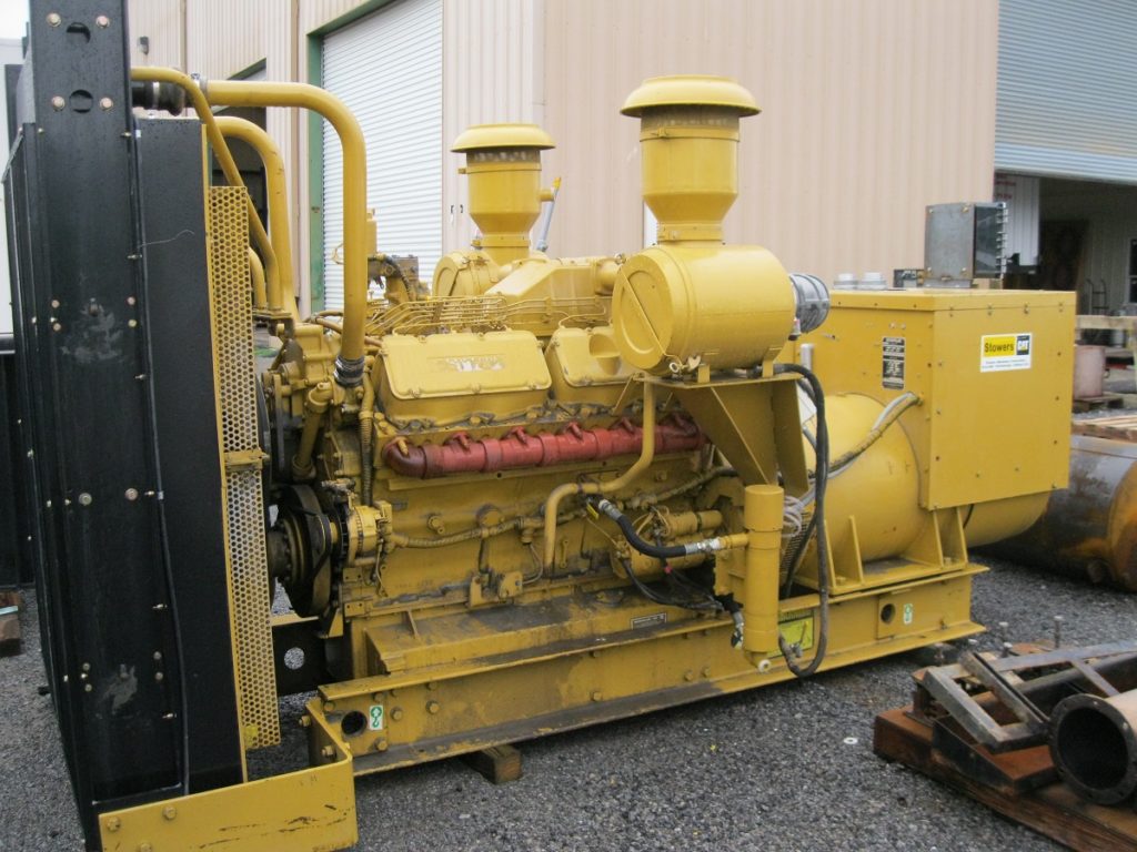 Caterpillar 3412 DITA, 600kW Diesel Generator, Open Skid, 480V, Low Hours – SOLD!!