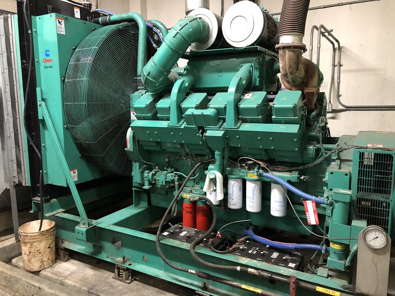 Cummins 750DFJA Diesel Generator Set, 750kW, Open Skid, Low Hours – SOLD!