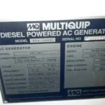 MQ DCA125USI WhisperWatt Diesel Generator Set – 110kW