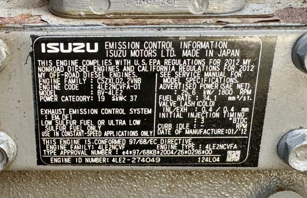 Multiquip DCA-25USI2 Mobile Diesel Generator Set – 20kW