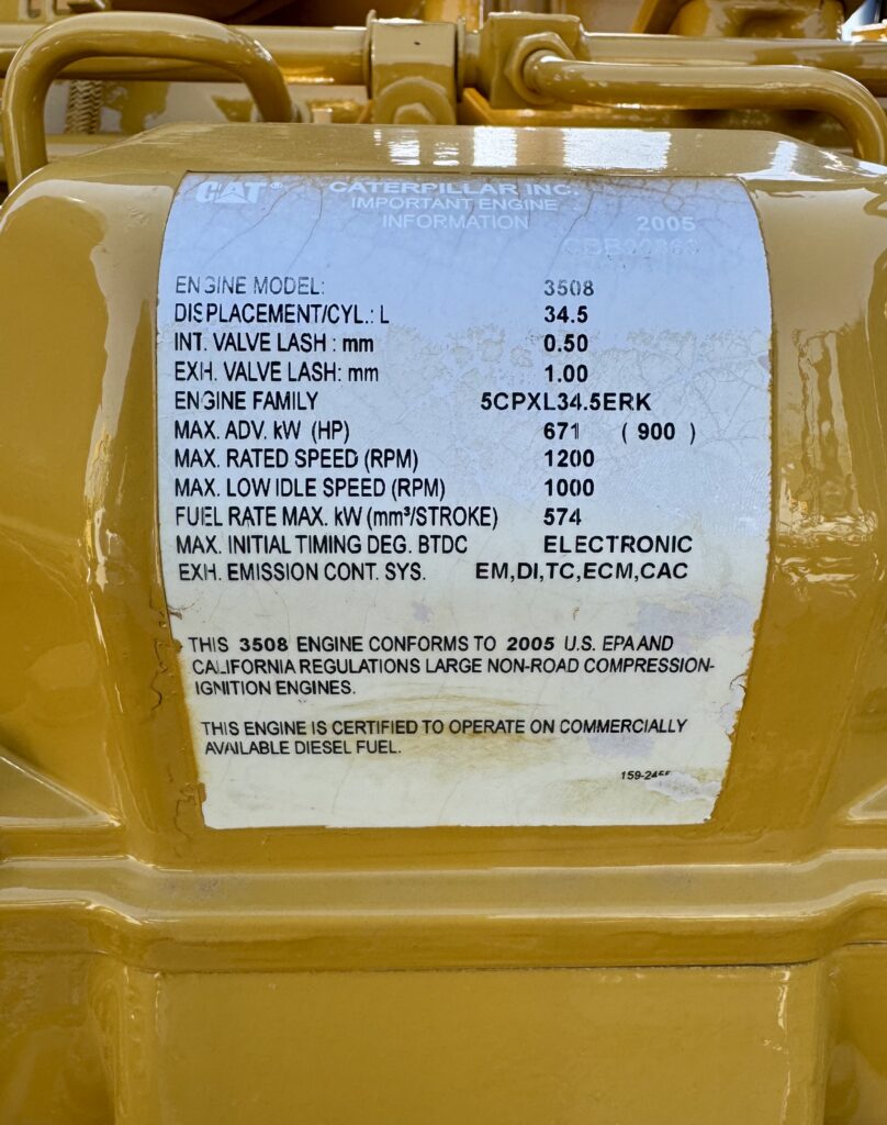 Caterpillar 3508C Diesel Power Unit – Dyno Tested