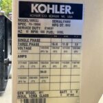 Kohler 100REOZJ Diesel Generator Set – Low Hours